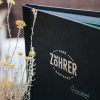 Speisekarte des Gasthaus-Café Zöhrer 